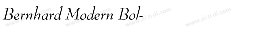 Bernhard Modern Bol字体转换